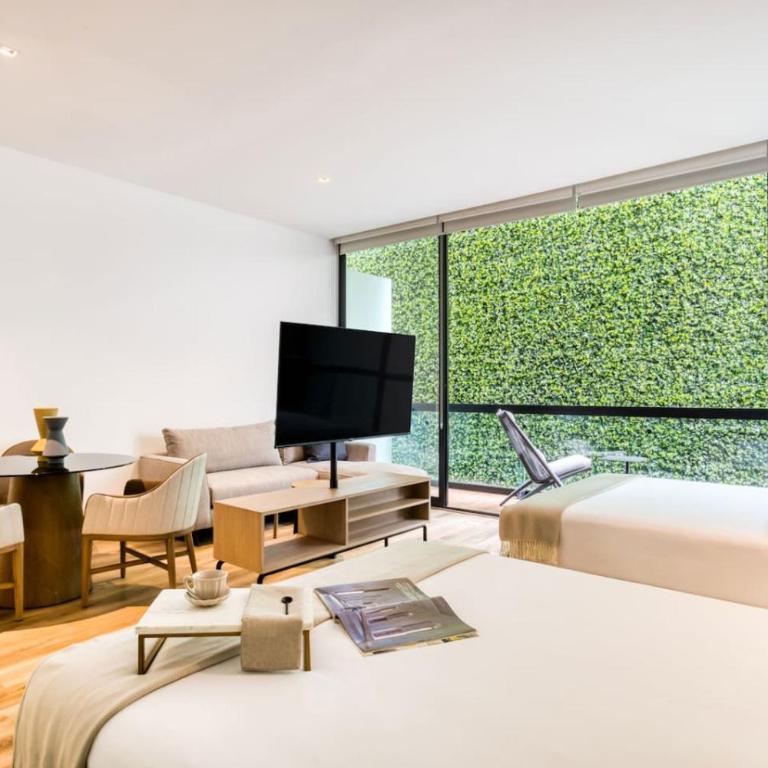 Terraza Privada Rooftop, Jacuzzi and Gym - Chambre Double Supérieure avec Deux Lits Doubles - 10