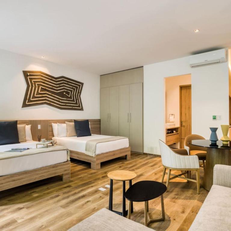 Terraza Privada Rooftop, Jacuzzi and Gym - Chambre Double Supérieure avec Deux Lits Doubles - 26
