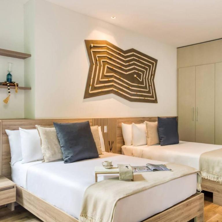 Terraza Privada Rooftop, Jacuzzi and Gym - Chambre Double Supérieure avec Deux Lits Doubles - 35