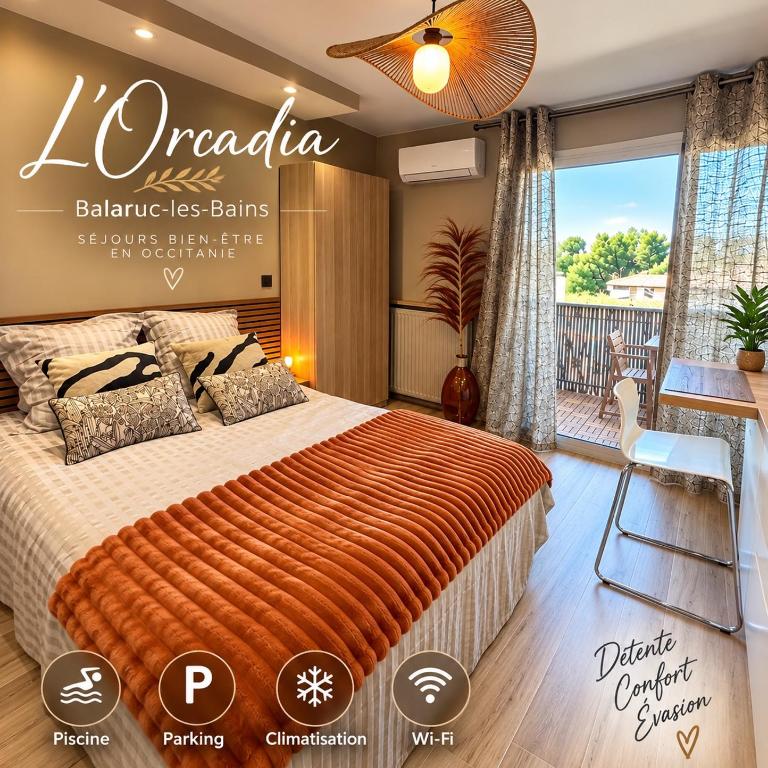 Studio orcadia piscine climatisation parking wifi - Appartement 1 Chambre - 4