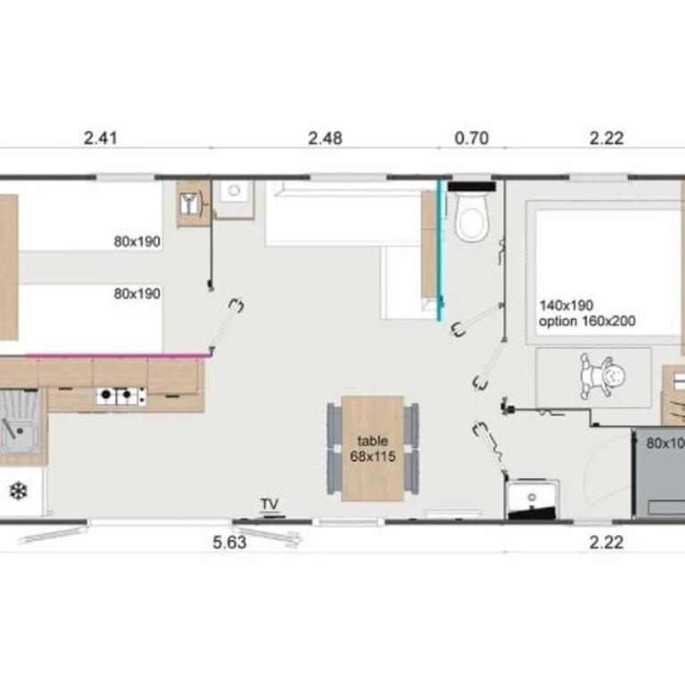 Camping 4 étoiles - Piscine - ccbff0f - Mobile Home - 6