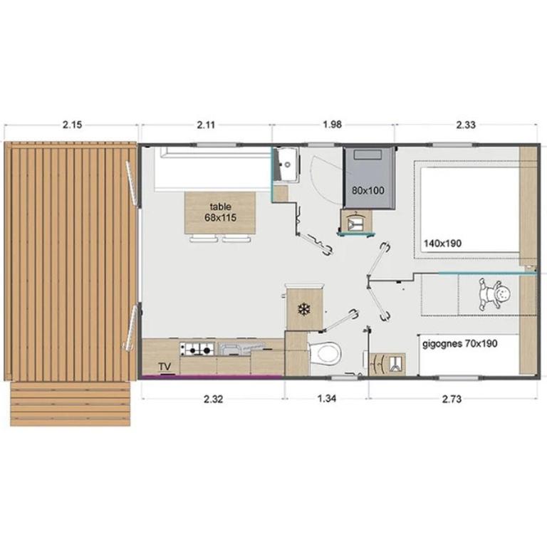 Camping 4 étoiles - Piscine - ccbff0f - Mobile Home - 3