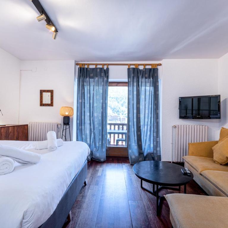 Barthe Holidays I Acogedor estudio en El Tarter 4PAX I Rústico, Vistas al valle, Parking I Esquirol - Studio - 1
