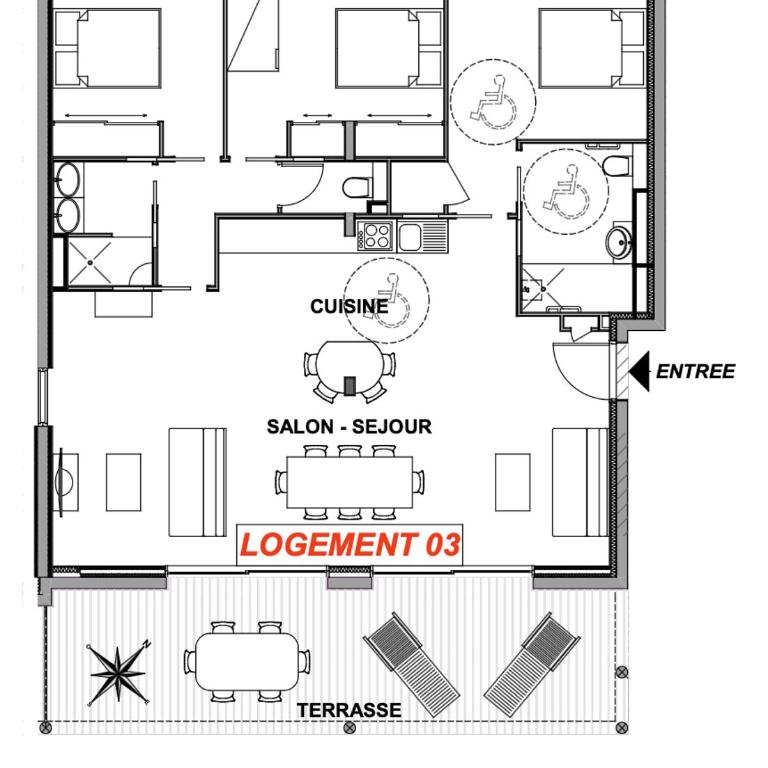 Résidence Belle Plage - Appartement avec Accès pour Personnes à Mobilité Réduite - 15