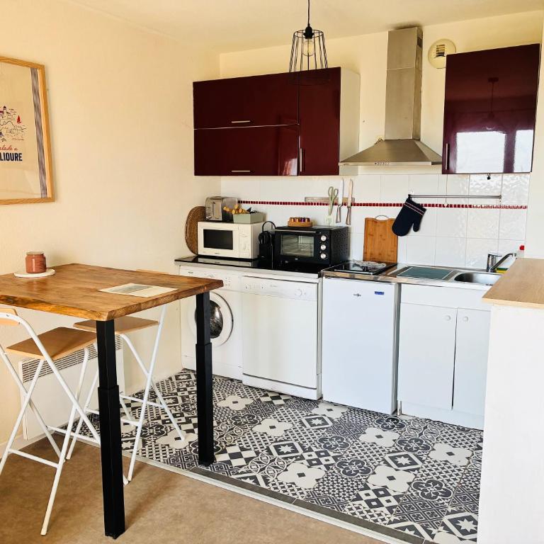 L escapade Colliourencque - Vue mer, Clim, Parking - Appartement 1 Chambre avec Vue sur la Mer et Terrasse - 7
