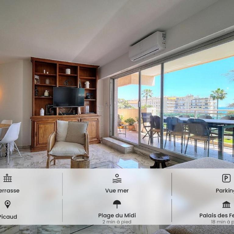 Somptueux 2 chambres vue MER, TERRASSE, PARKING A2B232 - Apartment mit Meerblick - 1