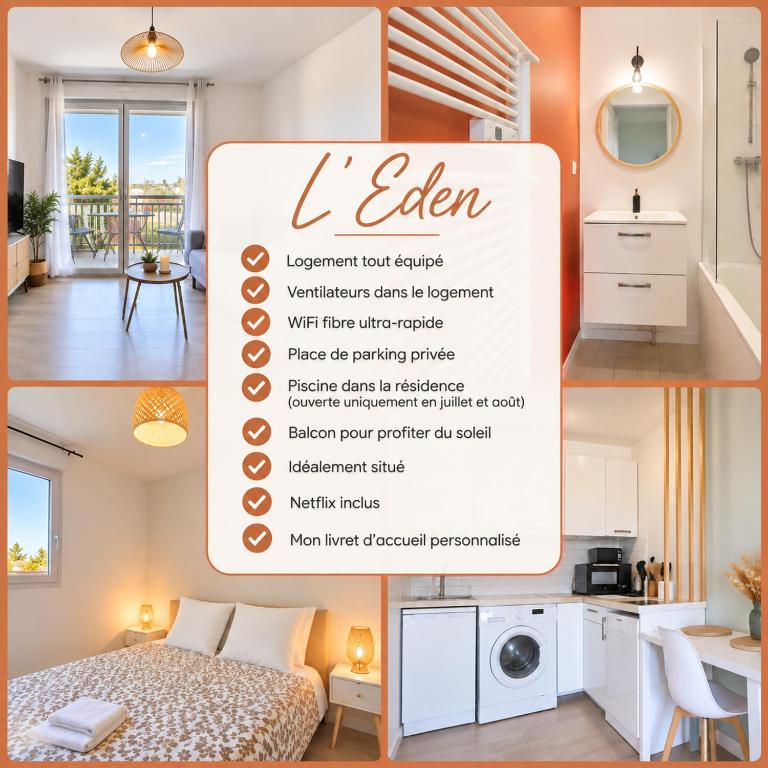 NOUVEAU - PARKING - PISCINE - WIFI - L’EDEN - Apartment mit 1 Schlafzimmer - 20