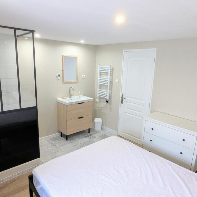 T2 Cosy 4pers, Plage à 50m, 1 ch, WiFi fibre - Apartment mit 1 Schlafzimmer - 4