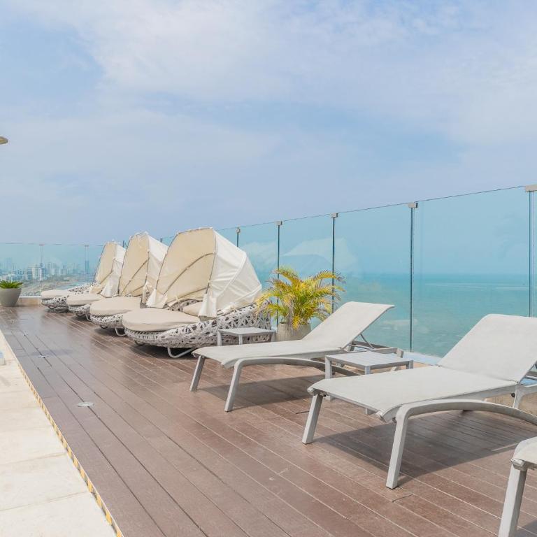 Apartamento con salida privada a la playa en Morros, Cartagena - One-Bedroom Apartment - 43