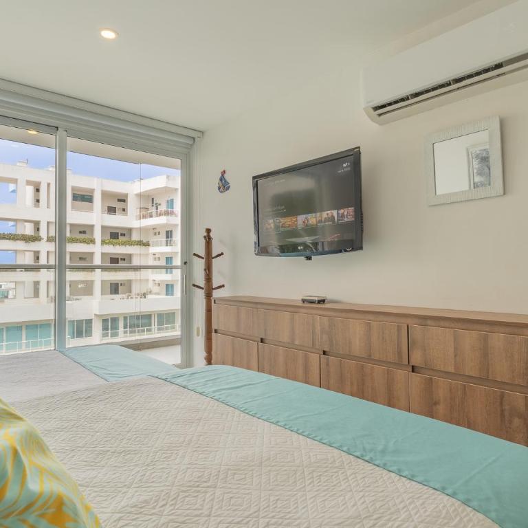 Apartamento con salida privada a la playa en Morros, Cartagena - One-Bedroom Apartment - 45