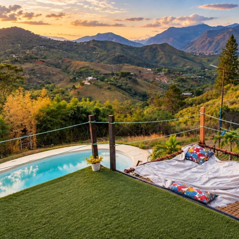 Glamping privado con piscina y vista a la montaña - Habitación Doble con vistas a la montaña - 6