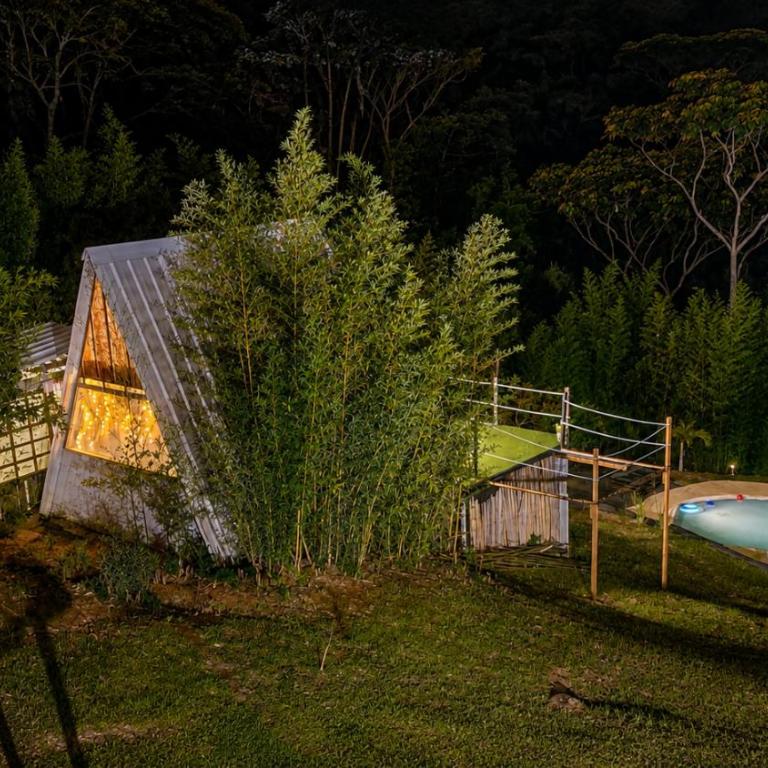 Glamping privado con piscina y vista a la montaña - Habitación Doble con vistas a la montaña - 14