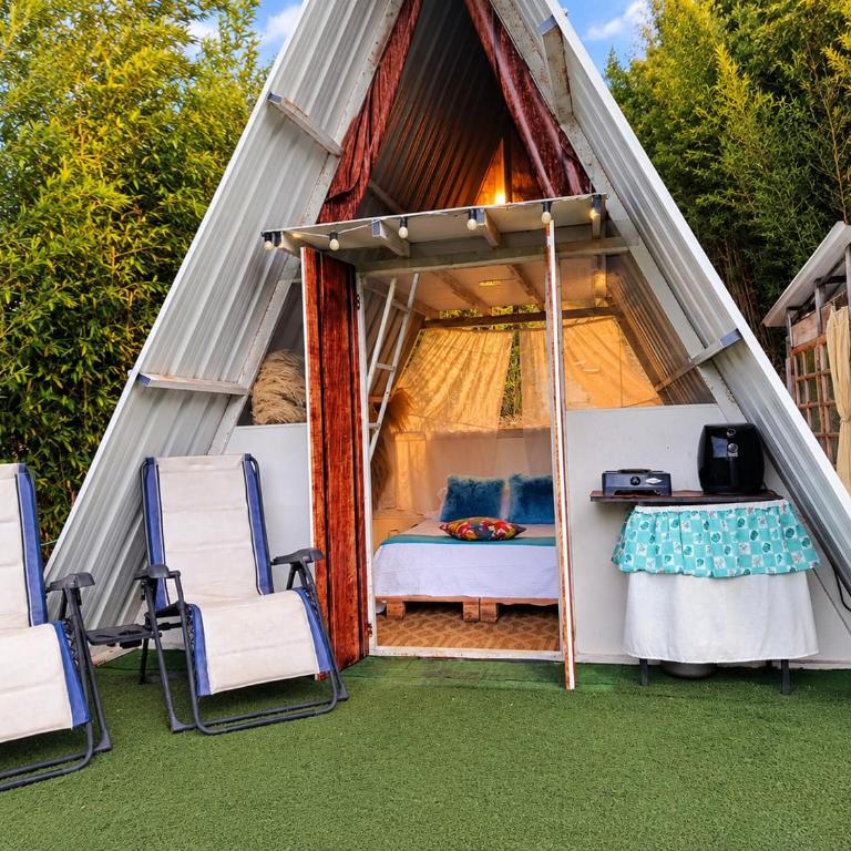 Glamping privado con piscina y vista a la montaña - Habitación Doble con vistas a la montaña - 8