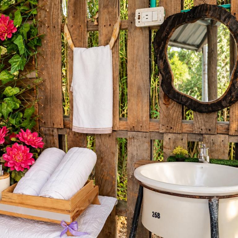 Glamping privado con piscina y vista a la montaña - Habitación Doble con vistas a la montaña - 15