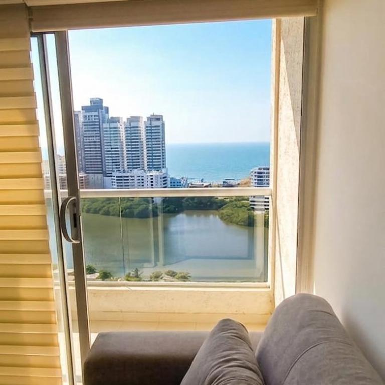 Apartamento en Torices Piso 25R - Cartagena - Playa cerca al Mar con piscina y Excelente vista - Two-Bedroom Apartment - 6