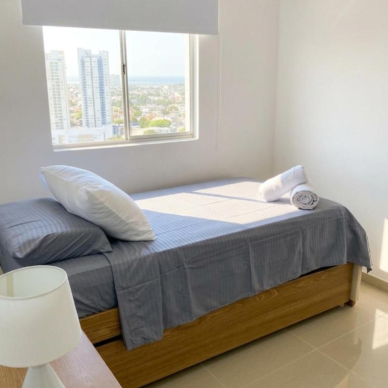 Apartamento en Torices Piso 25R - Cartagena - Playa cerca al Mar con piscina y Excelente vista - Two-Bedroom Apartment - 28