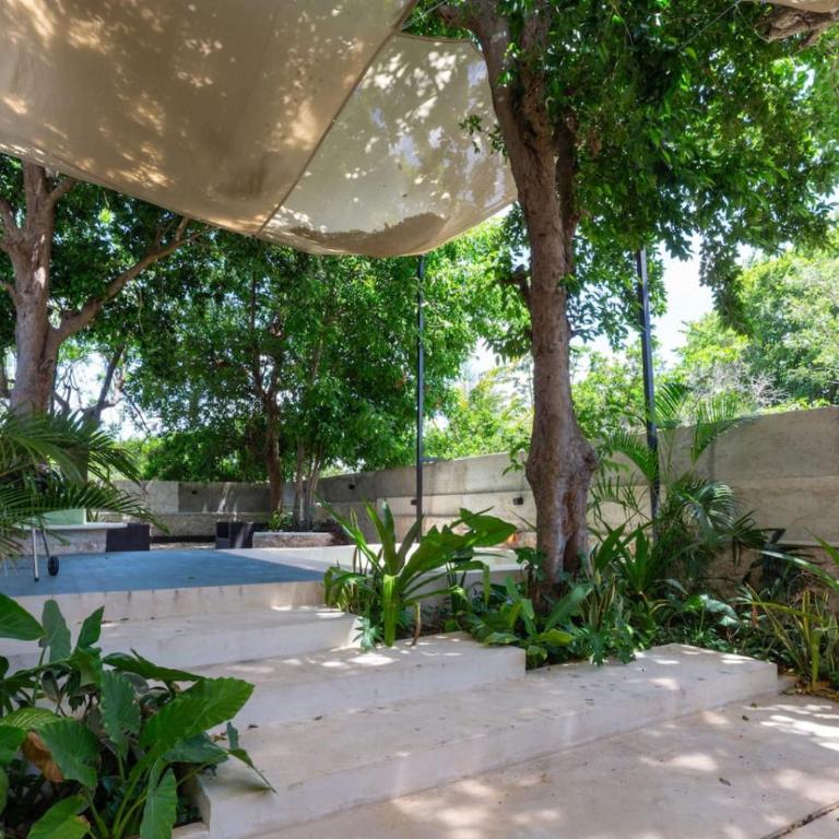 Casa Yaax. Urban oasis in Merida - Habitación Doble con vistas al parque - 4