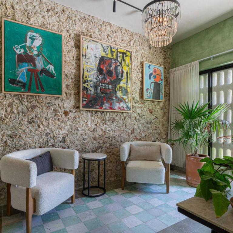 Casa Yaax. Urban oasis in Merida - Habitación Doble con vistas al parque - 6