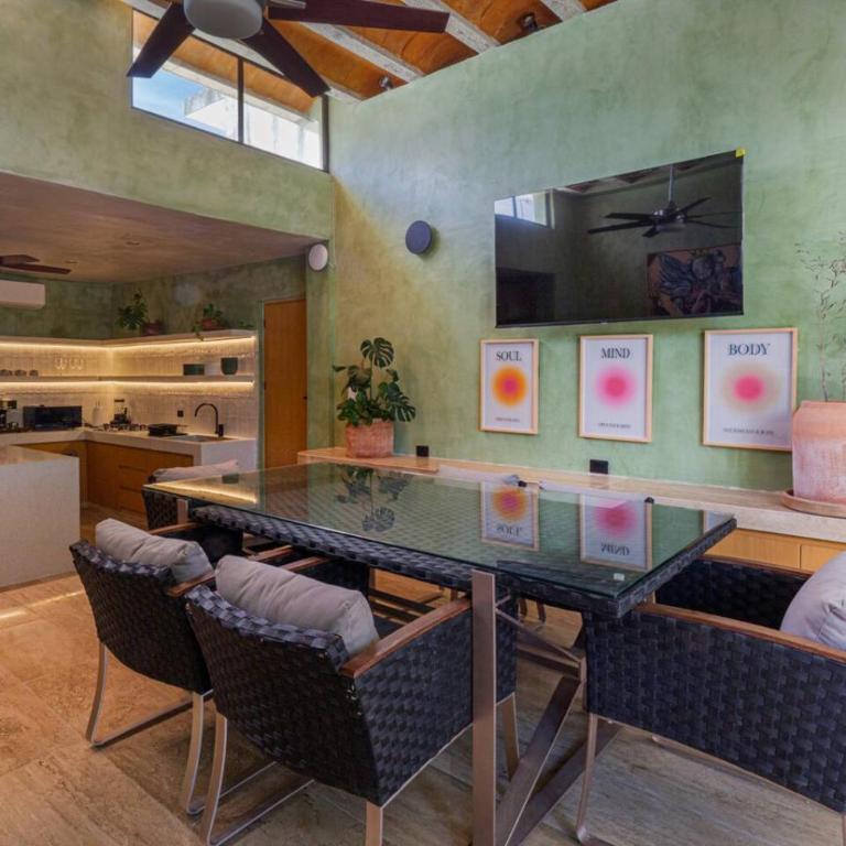 Casa Yaax. Urban oasis in Merida - Habitación Doble con vistas al parque - 9