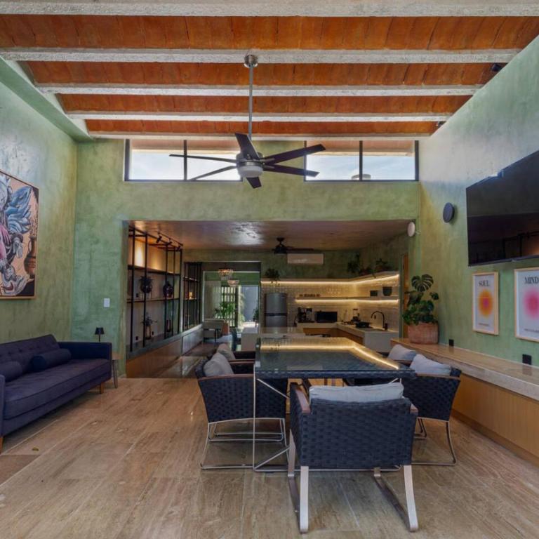 Casa Yaax. Urban oasis in Merida - Habitación Doble con vistas al parque - 11
