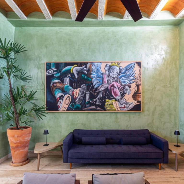 Casa Yaax. Urban oasis in Merida - Habitación Doble con vistas al parque - 12