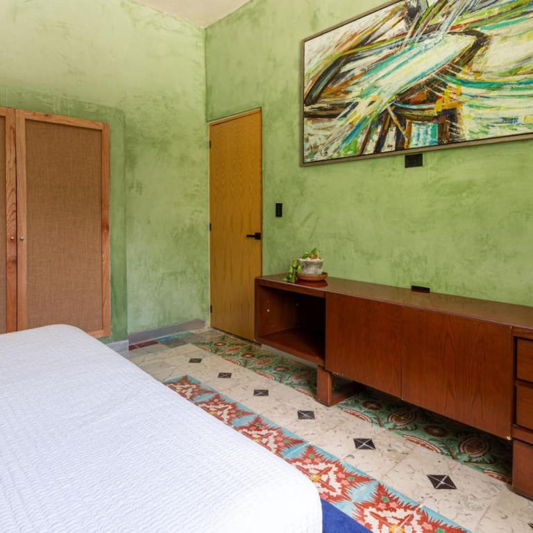 Casa Yaax. Urban oasis in Merida - Habitación Doble con vistas al parque - 19
