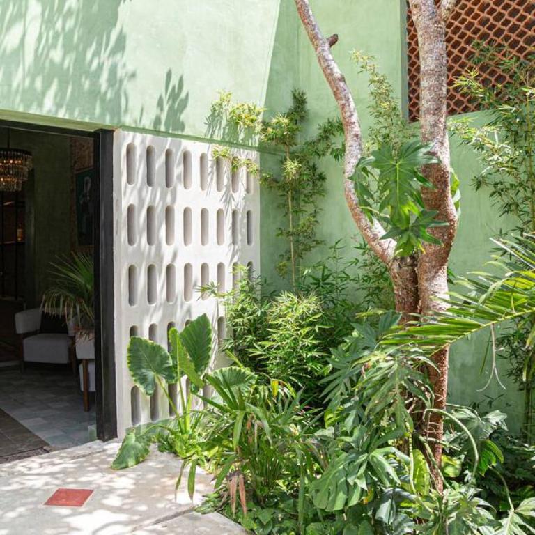Casa Yaax. Urban oasis in Merida - Habitación Doble con vistas al parque - 23