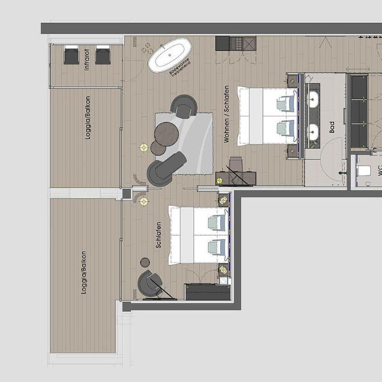 Albergo - Suite mit 2 Schlafzimmern - 16