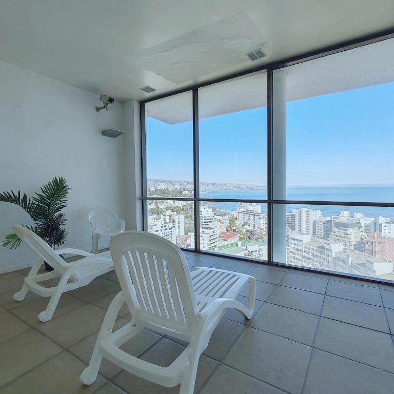 Ubicación ideal! Cálido Departamento a pasos de la playa - One-Bedroom Apartment with City View - 18