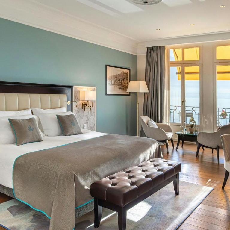 Grand Hotel Suisse Majestic, Autograph Collection - Junior Suite mit Queensize-Bett und Seeblick - 2