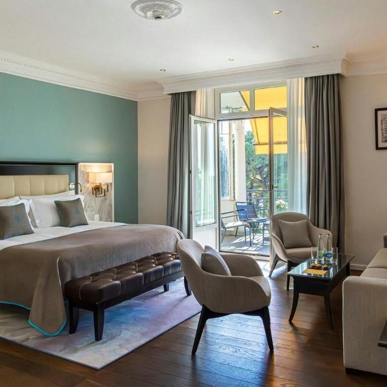 Grand Hotel Suisse Majestic, Autograph Collection - Junior Suite mit Queensize-Bett und seitlichem Seeblick - 1