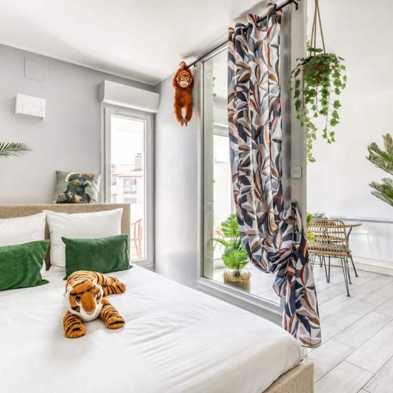 Jungle Suite Terrasse vue Port Wi-Fi, Clim, linge & ménage inclus - Appartamento Monolocale con Vista Porto - 23
