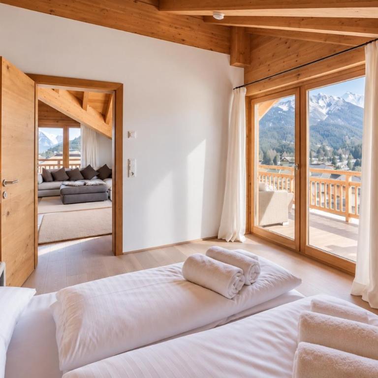 Chalet Bergliebe Seefeld Bergblick & Kamin - Apartment mit 3 Schlafzimmern - 4
