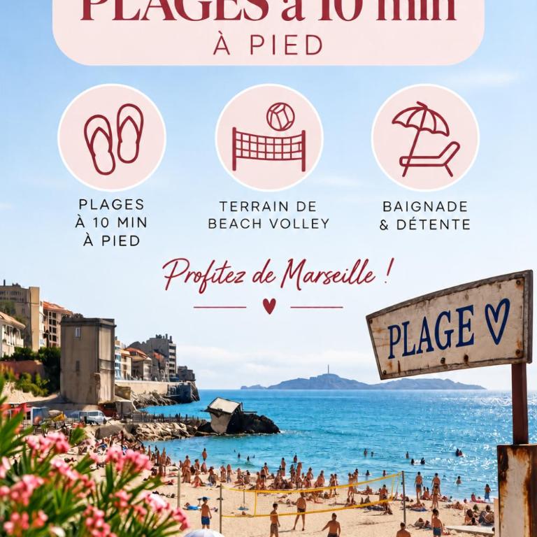 Hypercentre-le petit Marseillais - Clim&Balcon - Appartement 1 Chambre - 9