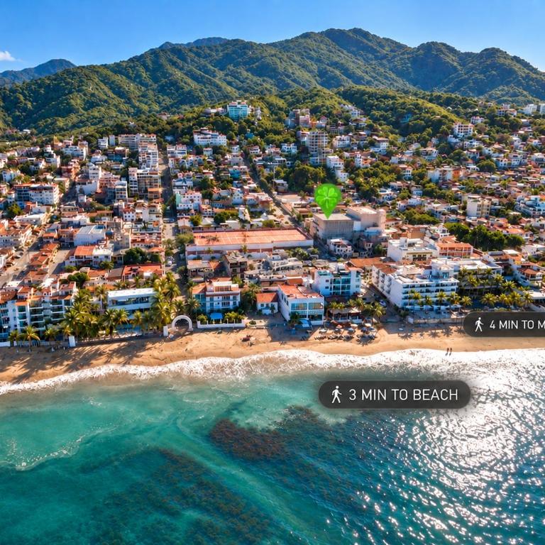 Le Petit Bonheur - Quiet - Rooftop - 3 min to Beach - One-Bedroom Apartment - 4