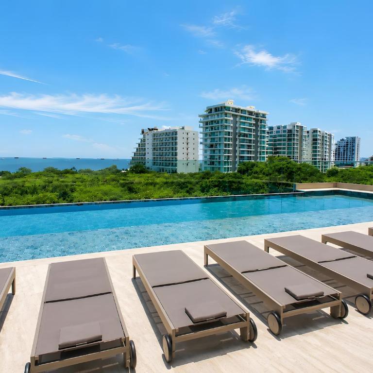 Vista al Caribe con Piscina y Gimnasio - Santa Marta - One-Bedroom Apartment - 13