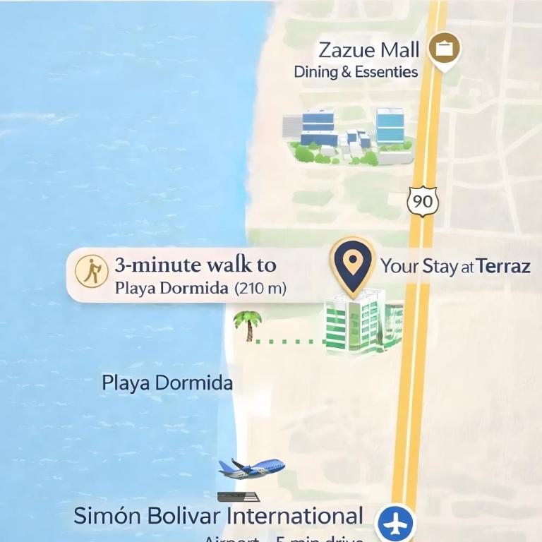 Vista al Caribe con Piscina y Gimnasio - Santa Marta - One-Bedroom Apartment - 19