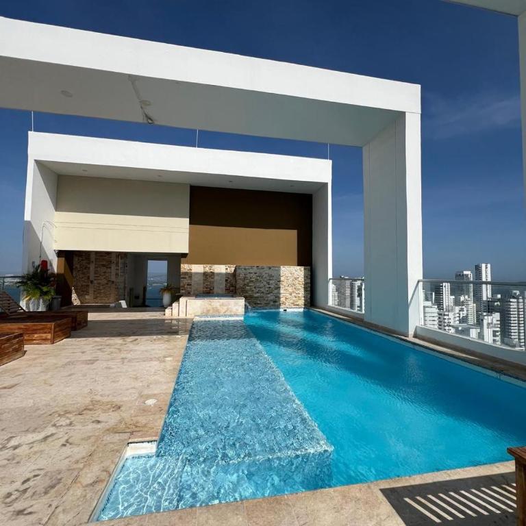 Espectacular loft moderno piso 17 con vista al mar - One-Bedroom Apartment - 12