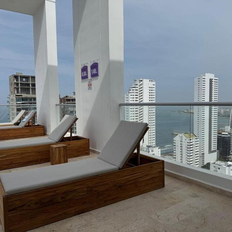 Espectacular loft moderno piso 17 con vista al mar - One-Bedroom Apartment - 16