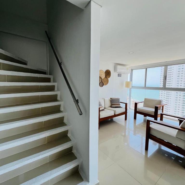 Espectacular loft moderno piso 17 con vista al mar - One-Bedroom Apartment - 20