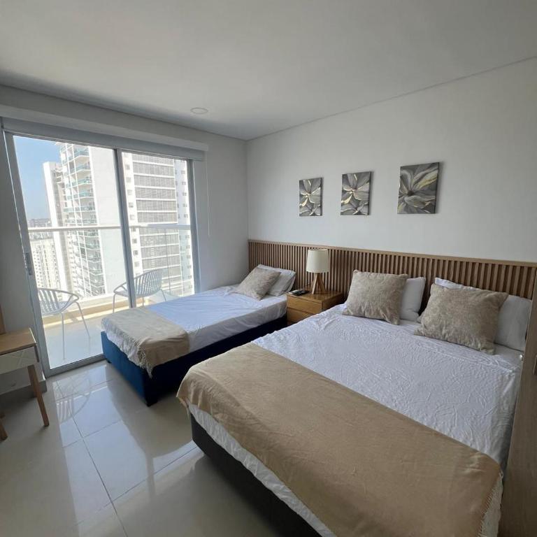 Espectacular loft moderno piso 17 con vista al mar - One-Bedroom Apartment - 23