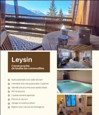 Appartement au centre de Leysin avec piscine et jacuzzi - Apartment mit 1 Schlafzimmer - 10