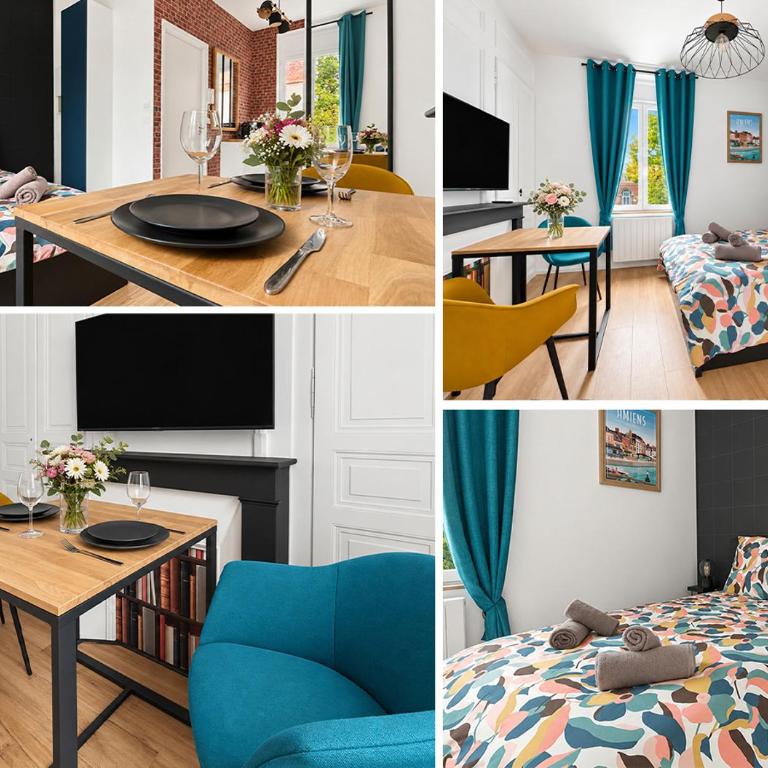 Studio Design et Calme 2 pers Gare 8min Amiens - Studio - 1