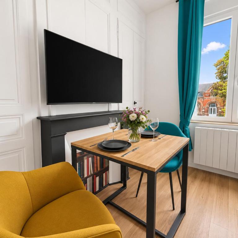 Studio Design et Calme 2 pers Gare 8min Amiens - Studio - 3