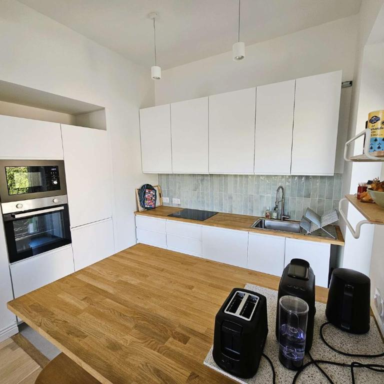 Magnifique villa 19ème, beau jardin, à 150m de la mer, climatisée, wifi, entièrement rénovée - Villa - Vue sur Jardin - 11