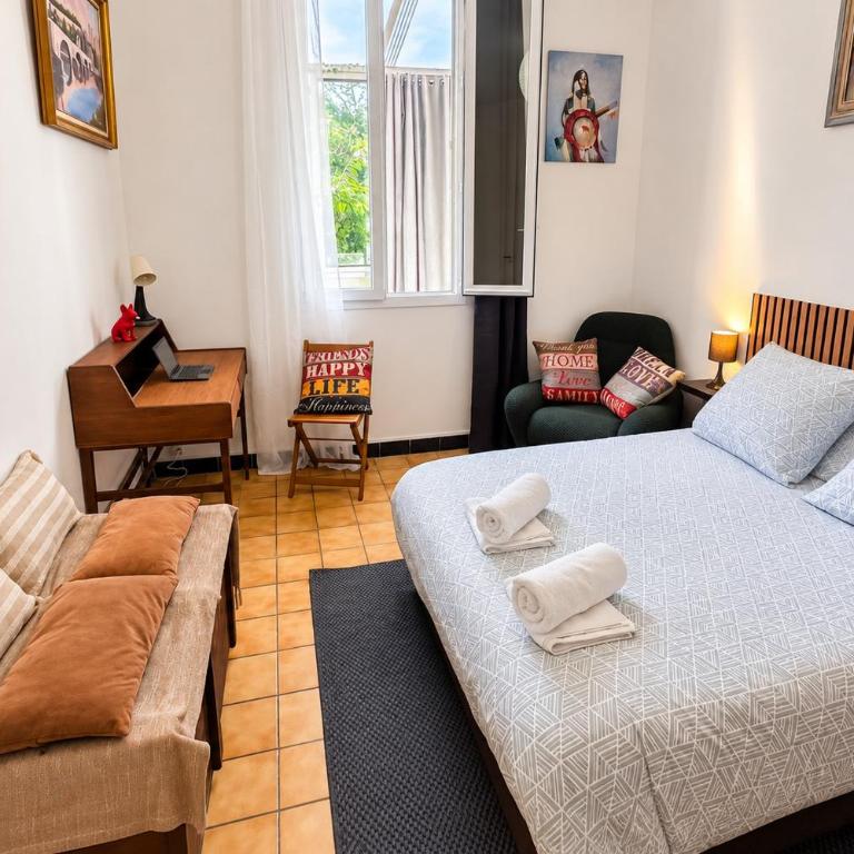1 ch 1 sdb - Ecrin paisible proche rempart - Appartamento con 1 Camera da Letto e Terrazza - 12
