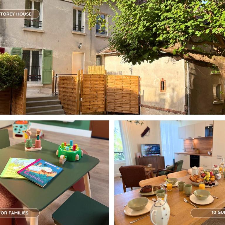 L'Épopée - Maison de caractère familiale - Disneyland 10 min - 2 cuisines - 3 salles de bain - Maison 4 Chambres - 15