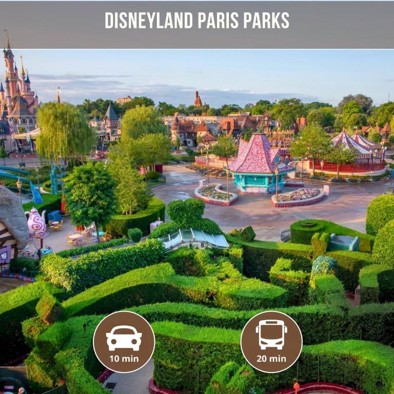 L'Épopée - Maison de caractère familiale - Disneyland 10 min - 2 cuisines - 3 salles de bain - Maison 4 Chambres - 66