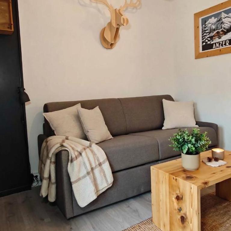 Studio avec balcon, Anzère centre - Apartment mit 1 Schlafzimmer - 6