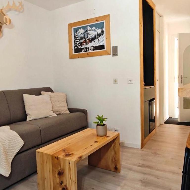 Studio avec balcon, Anzère centre - Apartment mit 1 Schlafzimmer - 1